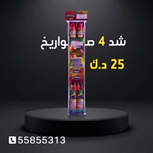 شد 4 صواريخ